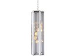 Casa Padrino Lampadario Argento/Grigio 23 X 23 X H. 77 Cm - Arredamento Per Hotel E Ristoranti