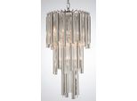 Casa Padrino Lampadario Argento Ø 35 X H. 68 Cm - Lampadario Per Hotel E Ristoranti