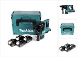 Makita Dhr 280 T4J 2 Batterie Li-Ion Da 18 V 36 V Martello Perforatore Brushless Da 28 Mm Per SDS-PLUS In Makpac + 4 Batterie Da 5,0 Ah - Senza Caricabatterie