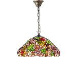 Casa Padrino Lampada A Sospensione Tiffany Multicolore Ø 40 Cm - Lampada A Sospensione Fatta A Mano In 729 Parti