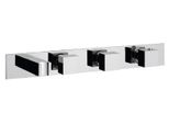 Sapho Mastermax - Miscelatore Termostatico Da Incasso Con Soffione Doccia, 2 Uscite, Cromo MB453