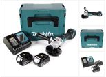 Smerigliatrice Angolare A Batteria Makita Dga 517 Rtj 18 V 125 Mm Brushless + 2X Batteria Ricaricabile 5,0 Ah + Caricabatterie + Makpac