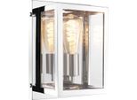 Casa Padrino Applique Argento 20 X 13 X H. 28 Cm - Luce Per Hotel E Ristoranti