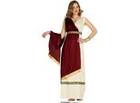 Costume Da Dea Romana Toga Carnevale Antico Abbigliamento Festoso Eleganza Costume Mitologia Greci Romani Carnevale Storico, Taglia: 44 - 46 (Xl) Colore: Rosso