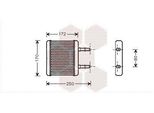 Van Wezel 82006137 Scambiatore Di Calore Riscaldamento Interno Radiatore Per Hyundai Atos (Mx)