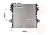Van Wezel 53002604 Radiatore Acqua Radiatore Motore Per Toyota Land Cruiser 150 (KDJ15, GRJ15)