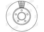 2X Disco Freno Jurid 562251JC Per Ford Transit Connect (P65_ P70_ P80_) 278Mm