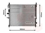 Van Wezel 30002331 Radiatore Acqua Raffreddatore Motore Adatto A MERCEDES-BENZ Classe M (W163)