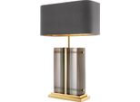 Casa Padrino Lampada Da Tavolo Oro/Grigio 45 X 22 X H. 73 Cm - Lampada Da Tavolo Per Hotel E Ristoranti