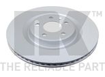 2X Nk 3147156 Disco Freno Asse Posteriore, Sinistro, Destro