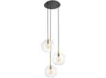 Casa Padrino Lampadario In Ottone Antico / Bronzo Ø 60 X H. 150 Cm - Collezione Luxury
