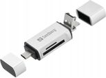 Sandberg Lettore Di Schede Usb-C+Usb+Microusb