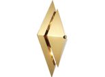 Casa Padrino Lampada Da Parete Per Soggiorno Oro 26 X 11,5 X H. 39 Cm - Lampada Di Design