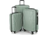Suitline - Set Di 3 Valigie A Rotelle Valigia Rigida 4 Ruote Carrello Per Bagagli A Mano E Valigia Da Stiva Valigia Espandibile Set Di Valigie Da Viaggio Valigia Rigida Abs, Tsa, Zecca