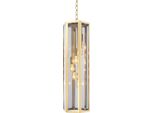 Casa Padrino Lampadario Oro / Grigio 23 X 23 X H. 77 Cm - Arredamento Per Hotel E Ristoranti