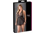 Cottelli Curves - Babydoll Sexy Con Spacco Sul Seno E Papillon Nero Xl