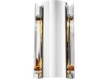 Casa Padrino Applique In Metallo Argento 16,5 X 12 X H. 31,8 Cm - Luce Di Design