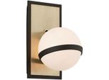 Casa Padrino Applique Led Bronzo / Ottone / Bianco 13,3 X 15,9 X H. 22,9 Cm - Lampada Per Hotel E Ristoranti