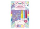 Totum Totum Unicorn Penna Spray 3 Penne Chiare E Stencil Artigianato Con Effetto Aerografo