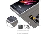 Cadorabo Custodia Per Lg X Screen Custodia Protettiva In Grigio Custodia Per Cellulare Custodia A Libro Cover