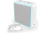 Honeywell Home DC915S Serie 9 Suoneria Portatile A Led Senza Fili Con Campanello A Pressione (Bianco)