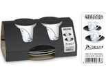 KöNitz Picasso La Colombe De La Paix Espresso Geschenkset, 4-Tlg., 2 Espresso Tassen Mit Untertasse, Porzellan, 85 Ml, 11 5 054 1989