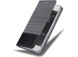 Cadorabo Custodia Per Sony Xperia XA1 Custodia Protettiva In Grigio Custodia Per Cellulare Custodia A Libro Cover