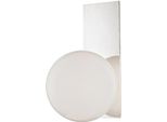 Casa Padrino Applique Led Argento / Bianco 19,1 X 16,5 X H. 32,4 Cm - Lampada Per Hotel E Ristoranti