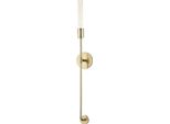 Casa Padrino Lampada Da Parete In Ottone Antico 12,1 X 9,5 X H. 88,9 Cm - Lampada Decorativa Da Salotto