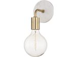Casa Padrino Lampada Da Parete In Ottone Antico Colorato / Bianco 12,7 X 16,5 X H. 33 Cm - Lampada Da Parete Per Hotel E Ristoranti