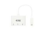 Convertitore Nanocable 10.16.4302/ Usb Tipo-C Maschio - Hdmi Femmina/ Usb Tipo-C Femmina/ Usb Femmina/ 15 Cm/ Bianco