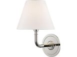 Casa Padrino Lampada Da Parete Argento / Bianco 20,3 X 24,1 X H. 28,6 Cm - Lampada Da Parete Per Hotel E Ristoranti