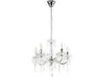 Lampadario Di Cristallo Lampadario A Soffitto Lampada A Sospensione Bianco [Lux.Pro]