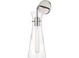 Casa Padrino Lampada Da Parete Argento 14 X 19,1 X H. 47 Cm - Hotel & Restaurant Lamp