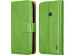 Cadorabo Cover Per Nokia Lumia 520 / 521 Cover Protettiva In Verde Cellulare Cover Libro Custodia Custodia