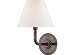Casa Padrino Lampada Da Parete Bronzo / Bianco 20,3 X 24,1 X H. 28,6 Cm - Lampada Da Parete Per Hotel E Ristoranti