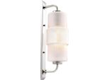 Casa Padrino Applique Argento / Bianco 14 X 18 X H. 53 Cm - Luce Di Design