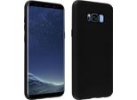 Custodia Semirigida In Silicone Per Cellulare Samsung Galaxy S8 Plus, Soft Touch - Nero