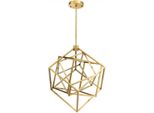 Casa Padrino Lampadario Led Di Design Color Ottone Antico 82 X 78 X H. 82 Cm - Lampadario Moderno - Mobili