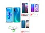 Cadorabo Custodia Per Cellulare Per Huawei P20 Lite 2018 / Nova 3E Custodia Protettiva In Blu Cover Etui Book Case Booklet