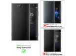 Cadorabo Custodia Per Cellulare Per Sony Xperia XA2 Custodia Protettiva In Nero Cover Etui Book Case Booklet
