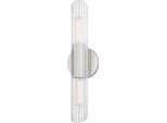 Casa Padrino Lampada Da Parete Argento 12,1 X 8,9 X H. 43,8 Cm - Lampada Da Parete Per Soggiorno
