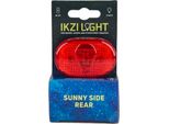 Luce Posteriore Ikzilight A 3 Led Rossi Con Batterie Incluse Nella Scheda
