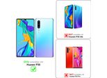 Cadorabo Custodia Per Cellulare Per Huawei P30 Custodia Protettiva In Blu Cover Etui Book Case Booklet