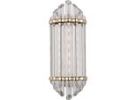 Casa Padrino Luxury Art Deco Led Wall Lamp Ottone Antico 16,5 X 10,8 X H. 41,9 Cm - Qualità Lusso
