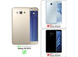 Cadorabo Custodia Protettiva Per Samsung Galaxy A8 2015 Custodia In Blu Telefono Cellulare Tpu Etui Cover Case