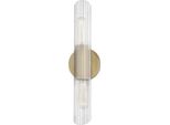 Casa Padrino Lampada Da Parete In Ottone Antico 12,1 X 8,9 X H. 43,8 Cm - Lampada Da Parete Per Soggiorno