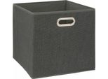 5Five Simply Smart Aufbewahrungskorb Mix N Modul, Pappe, Pp-Kunststoff, Dunkelgrau Meliert, 31 X 31 Cm, 138885D