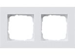 Gira 0212225 Cornice Di Copertura A 2 Canali Piatta Gira E2 Bianco Puro M