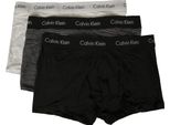 Confezione 3 Boxer Uomo Tripack Ck Calvin Klein Articolo U2664G Low Rise Trunk 3PK, Iot White / B E W Stripe / Black, Xl, Cotone 95%,Spandex 5%